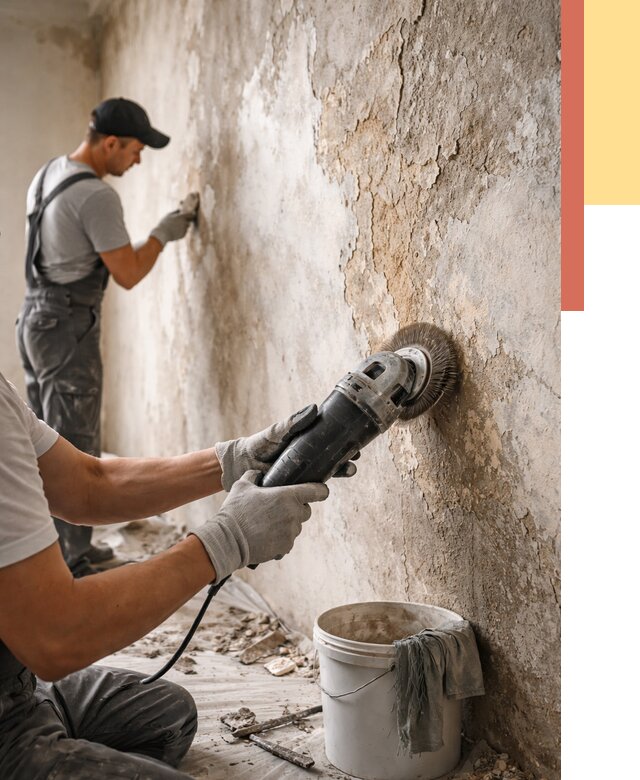 Снятие и удаление краски со стен в Кумертау от 2144 руб. — ОТДЕЛОЧНИК-Кра