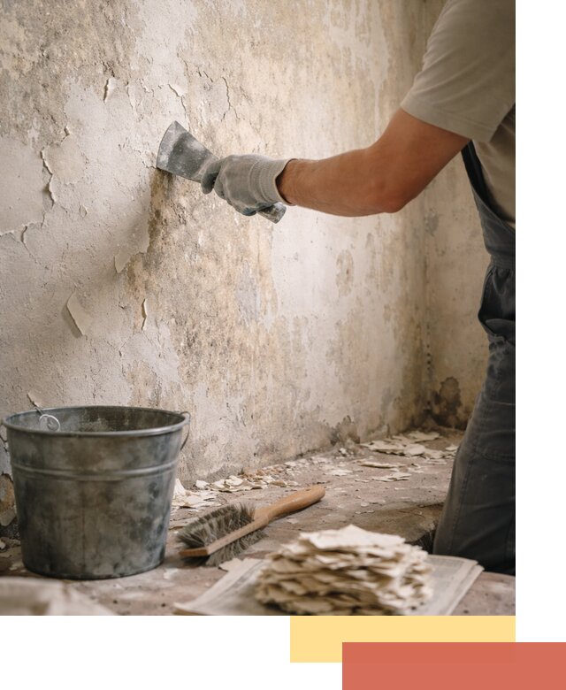 Удаление старой краски со стен в Кумертау качественно и быстро