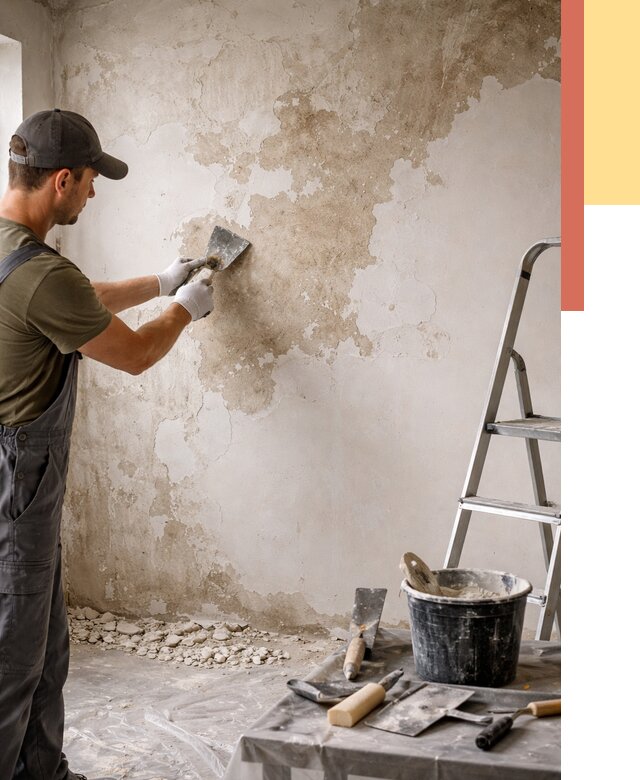 Снятие старой шпаклевки в Кумертау от 1889 руб. — быстро и недорого | ОТДЕЛОЧНИК-Кра