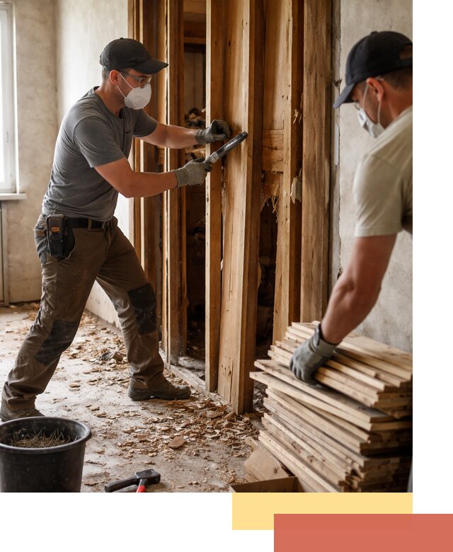 Демонтаж деревянных перегородок в Кумертау быстро и аккуратно