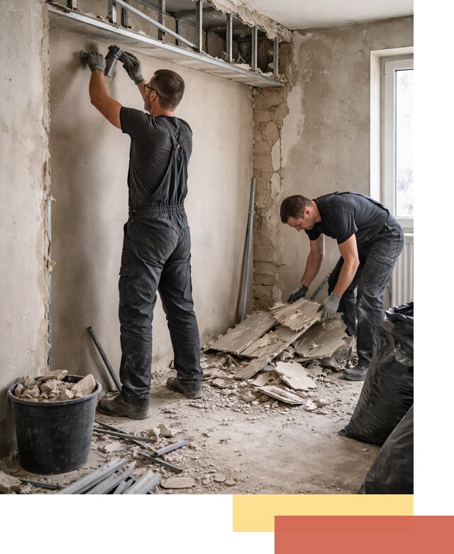 Демонтаж короба из гипсокартона в Кумертау быстро и аккуратно