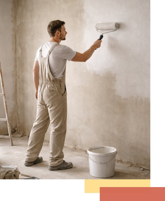 Грунтовка стен под отделку в Кумертау профессиональным раствором