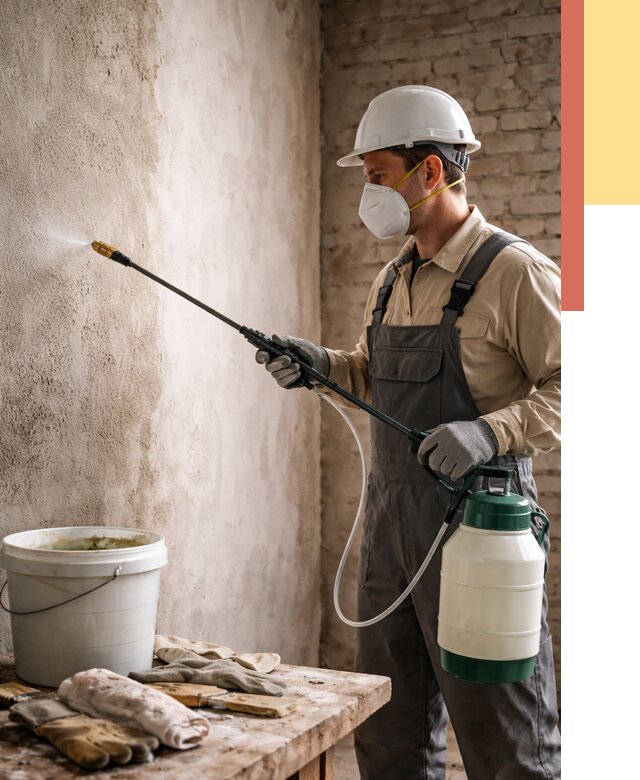 Антисептическая обработка стен в Кумертау от 1225 руб. — быстро и недорого | ОТДЕЛОЧНИК-Кра