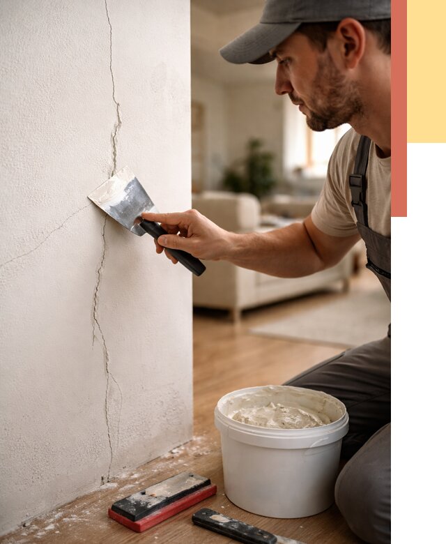 Заделка трещин и сколов в Кумертау от 2501 руб. — быстро и недорого | ОТДЕЛОЧНИК-Кра