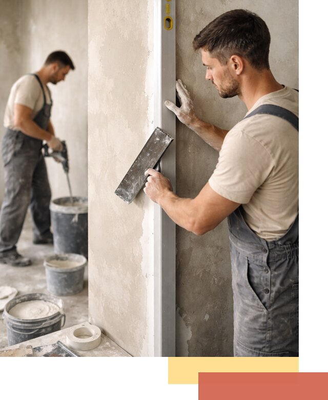 Выведение углов стен в Кумертау: монтаж и оштукатуривание