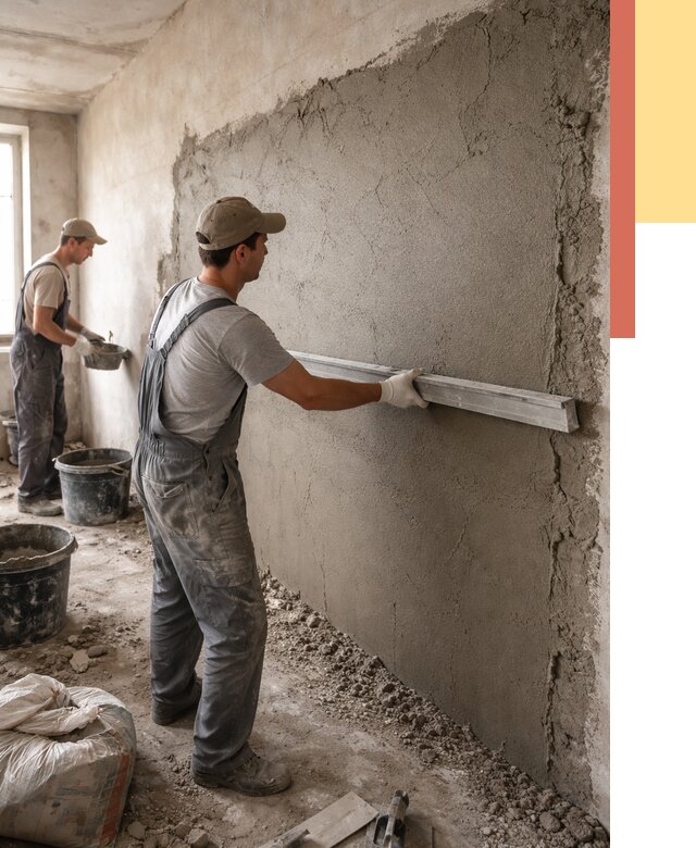 Цементная штукатурка стен в Кумертау от 4594 руб/м2 — быстро и недорого | ОТДЕЛОЧНИК-Кра