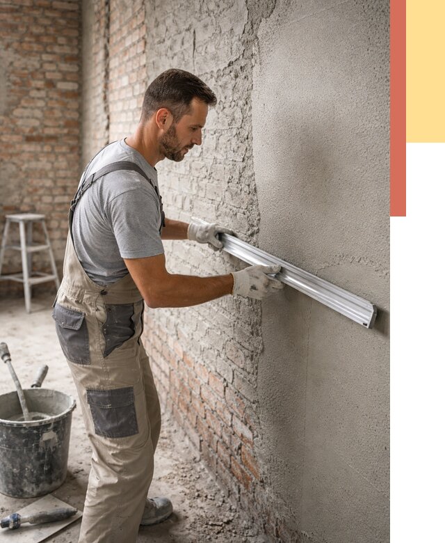 Штукатурка кирпичных стен в Кумертау от 4594 руб/м2 — быстро и недорого | ОТДЕЛОЧНИК-Кра