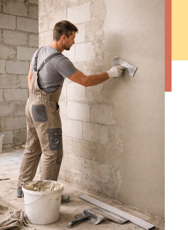 Штукатурка стен из газобетона в Кумертау от 2144 руб./м2 — быстро и недорого | ОТДЕЛОЧНИК-Кра