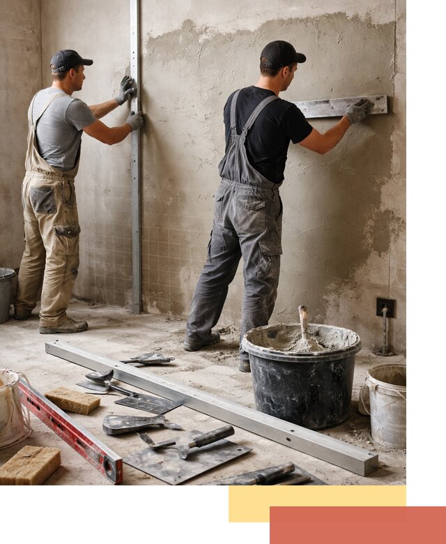 Профессиональная штукатурка стен под плитку в Кумертау