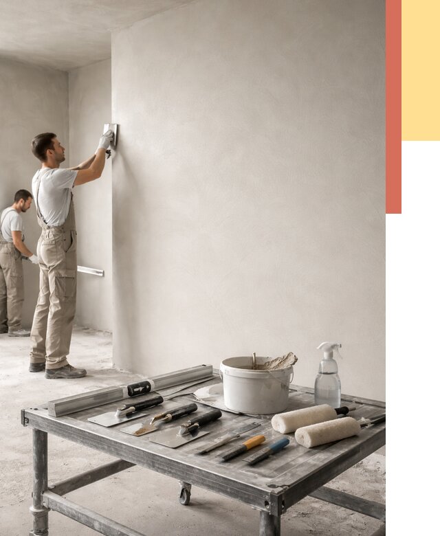 Штукатурка стен под покраску в Кумертау от 4594 руб./м² — качественно и недорого | ОТДЕЛОЧНИК-Кра