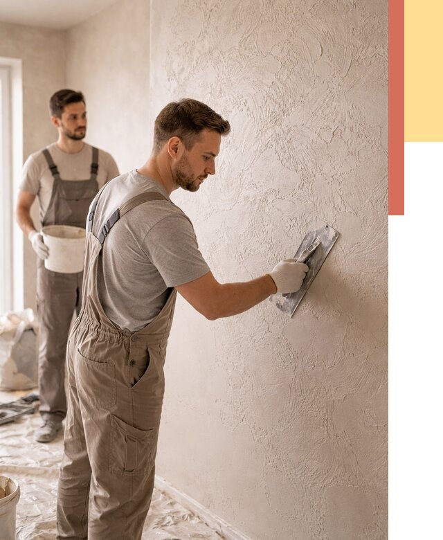 Фактурная штукатурка стен в Кумертау от 4288 руб./м² — заказать под ключ | ОТДЕЛОЧНИК-Кра