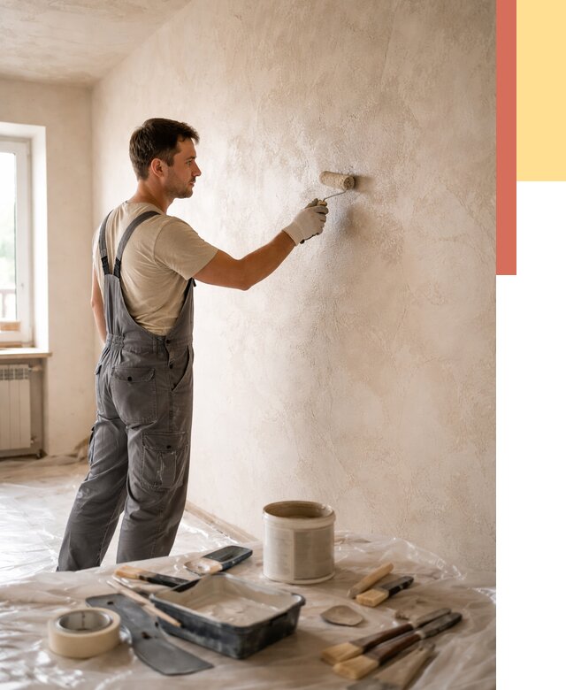 Нанесение лессирующей краски по декоративке в Кумертау от 1787 руб. | ОТДЕЛОЧНИК-Кра