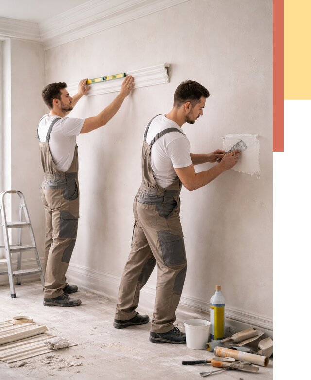 Монтаж лепнины на стены в Кумертау от 4594 руб. — недорого, быстро | ОТДЕЛОЧНИК-Кра