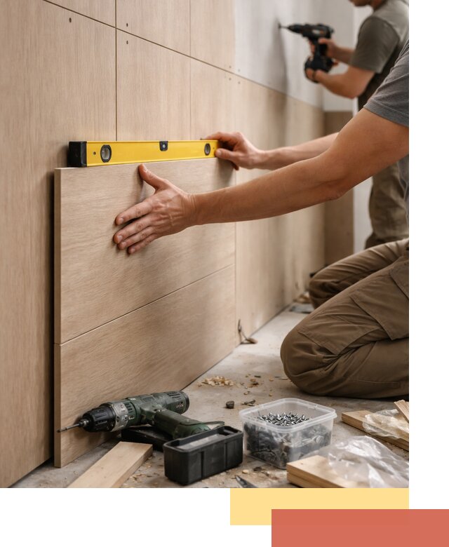 Профессиональный монтаж МДФ панелей на стены в Кумертау