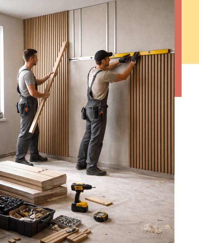 Монтаж реечных панелей на стены в Кумертау от 1225 руб. — быстро и недорого | ОТДЕЛОЧНИК-Кра