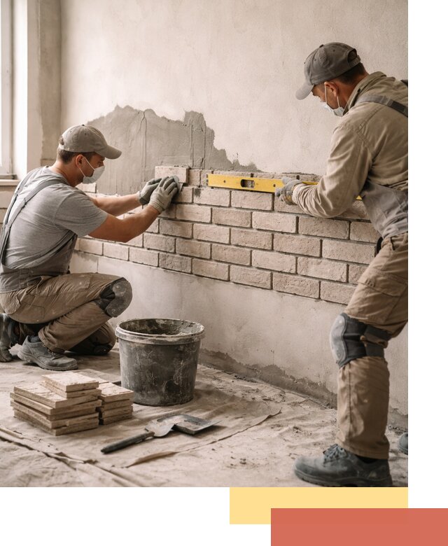 Монтаж декоративного кирпича профессионально в Кумертау