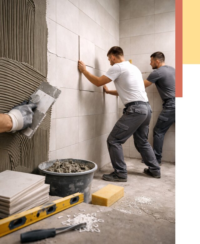 Укладка плитки на стены в Кумертау от 868 руб. — качественно и недорого | ОТДЕЛОЧНИК-Кра