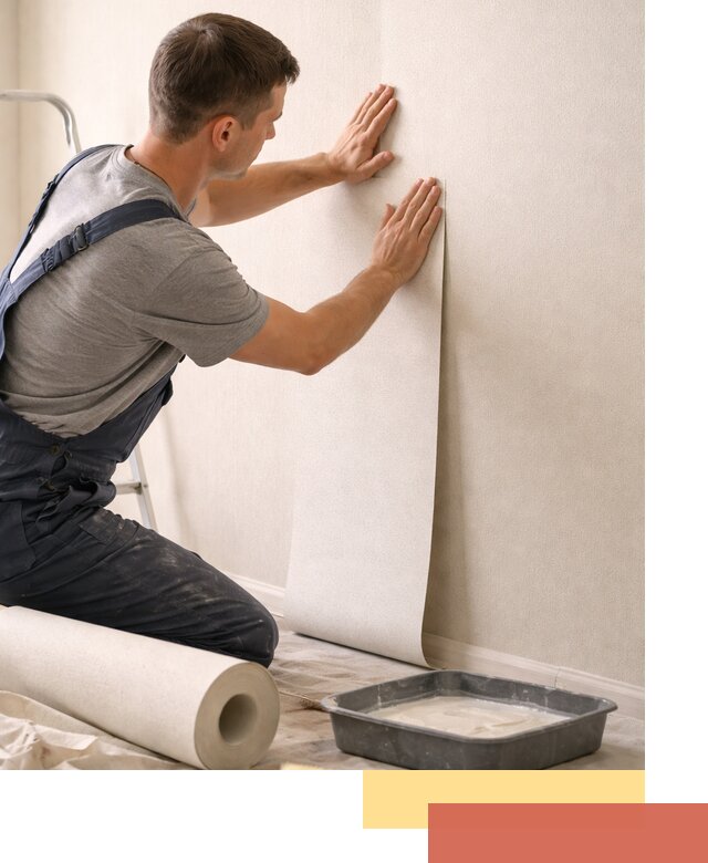 Поклейка флизелиновых обоев в Кумертау качественно и быстро