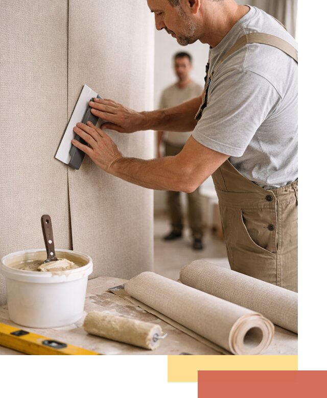 Поклейка текстильных обоев в Кумертау профессионально и аккуратно