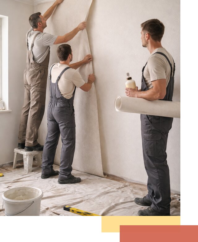 Оклейка стен обоями в Кумертау — качественно и профессионально