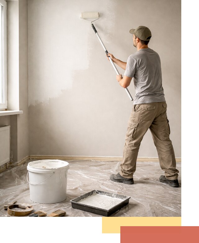 Покраска стен латексной краской в Кумертау качественно и быстро