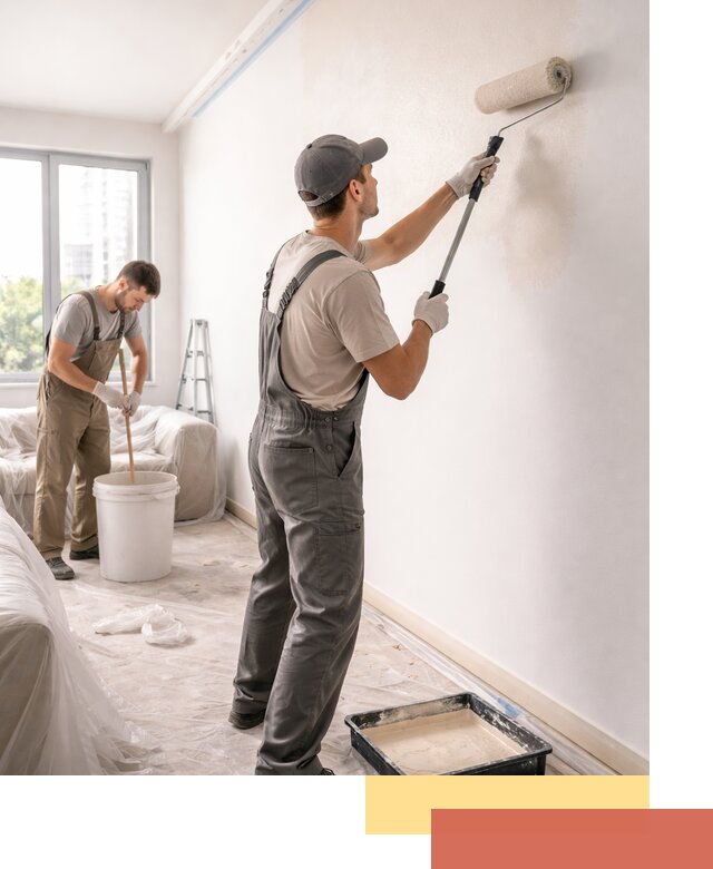 Покраска стен в офисе в Кумертау — быстрый и качественный ремонт