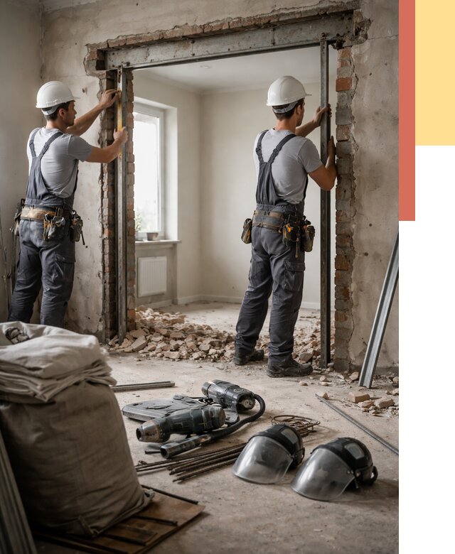 Расширение дверного проема в Кумертау от 12761 руб. под ключ | ОТДЕЛОЧНИК-Кра