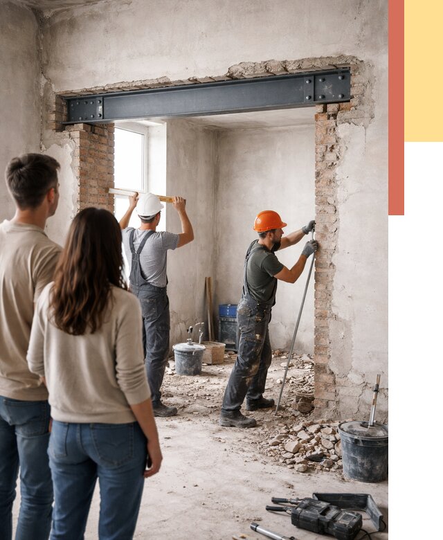 Усиление проема в стене в Кумертау от 9699 руб. — усиление дверного проема металлоконструкцией | ОТДЕЛОЧНИК-Кра