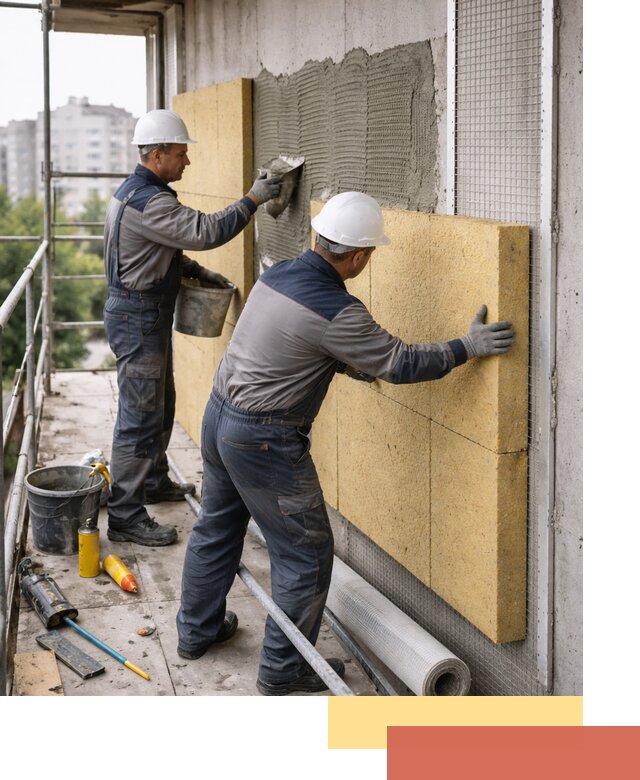 Утепление стен зданий и домов в Кумертау качественно и надежно