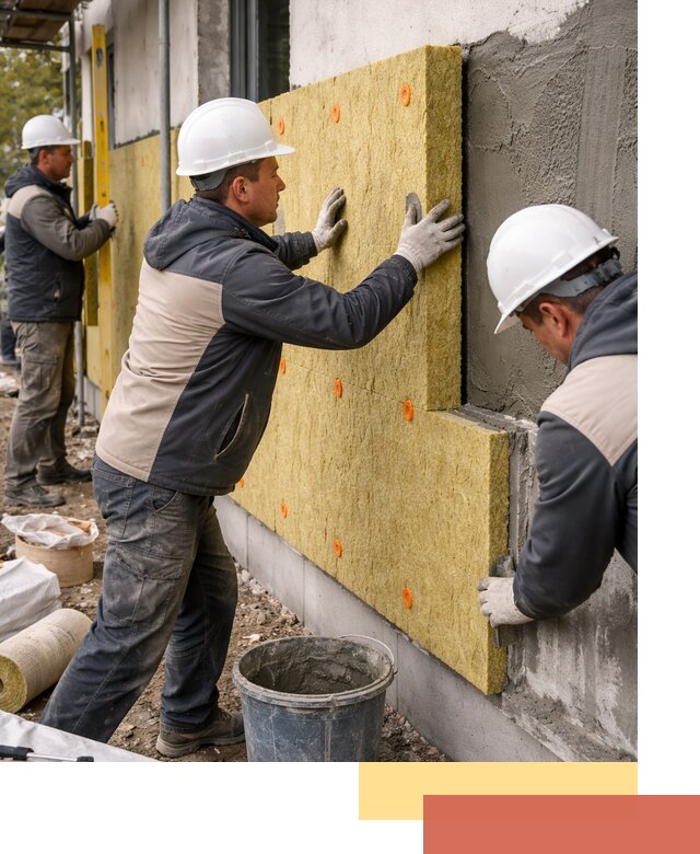 Утепление стен минватой в Кумертау — тепло и звукоизоляция