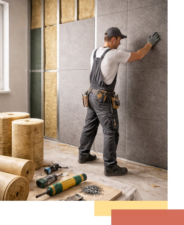 Профессиональная шумоизоляция стен в Кумертау для квартиры и офиса