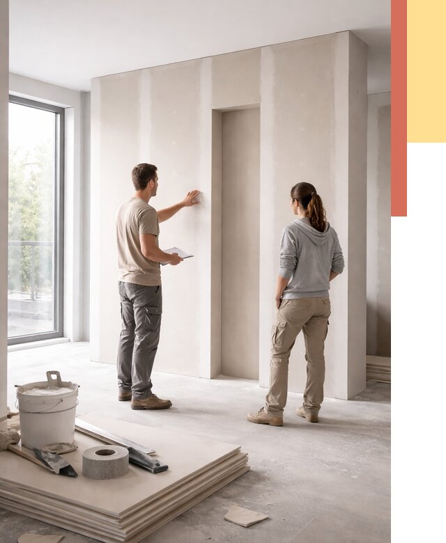 Зонирующая перегородка из гипсокартона в Кумертау от 2859 руб. под ключ | ОТДЕЛОЧНИК-Кра