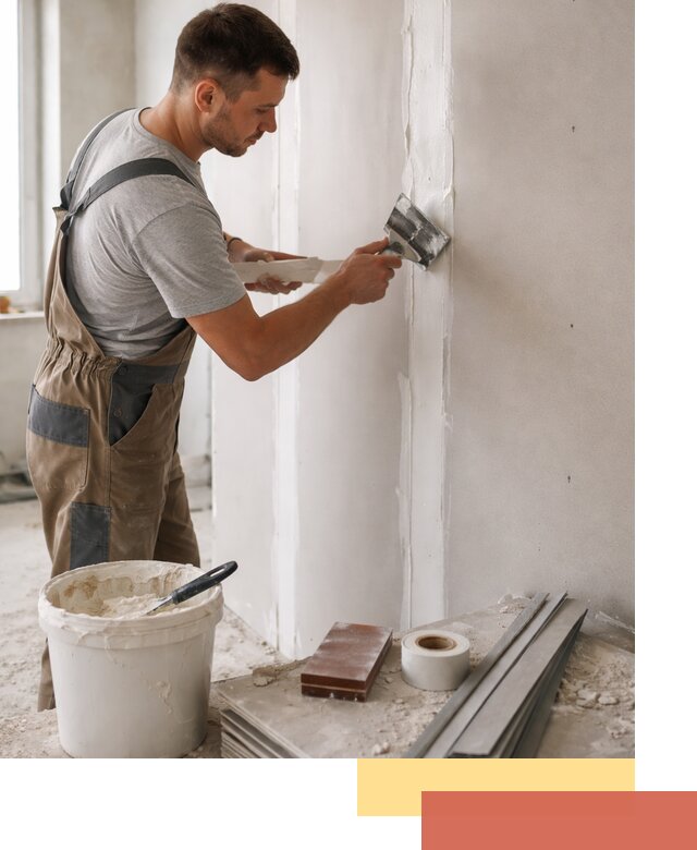 Шпаклевка перегородок из гипсокартона в Кумертау качественно и быстро