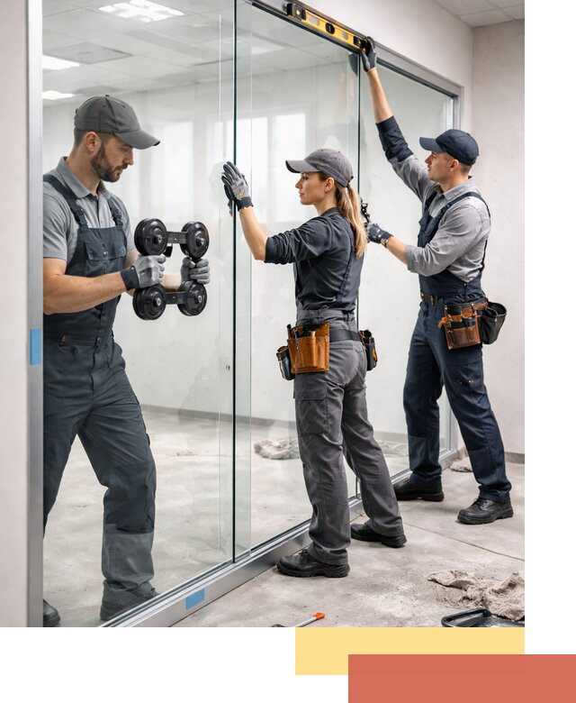 Профессиональный монтаж стеклянных перегородок в Кумертау