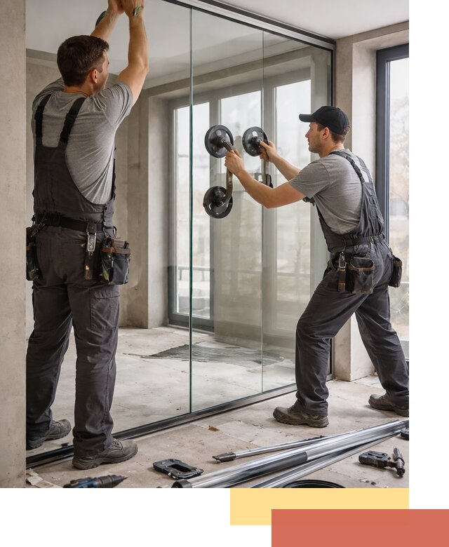 Цельностеклянные перегородки под ключ в Кумертау