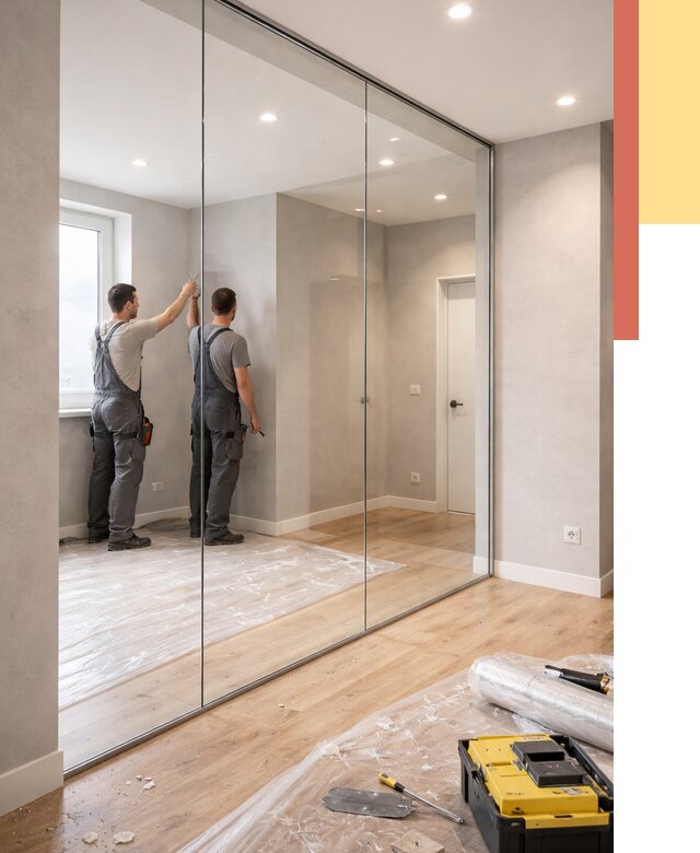 Безрамные стеклянные перегородки в Кумертау — монтаж от 9699 руб. | ОТДЕЛОЧНИК-Кра