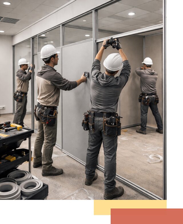 Мобильные офисные перегородки под ключ в Кумертау