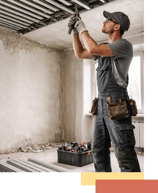 Демонтаж реечного потолка в Кумертау быстро и аккуратно