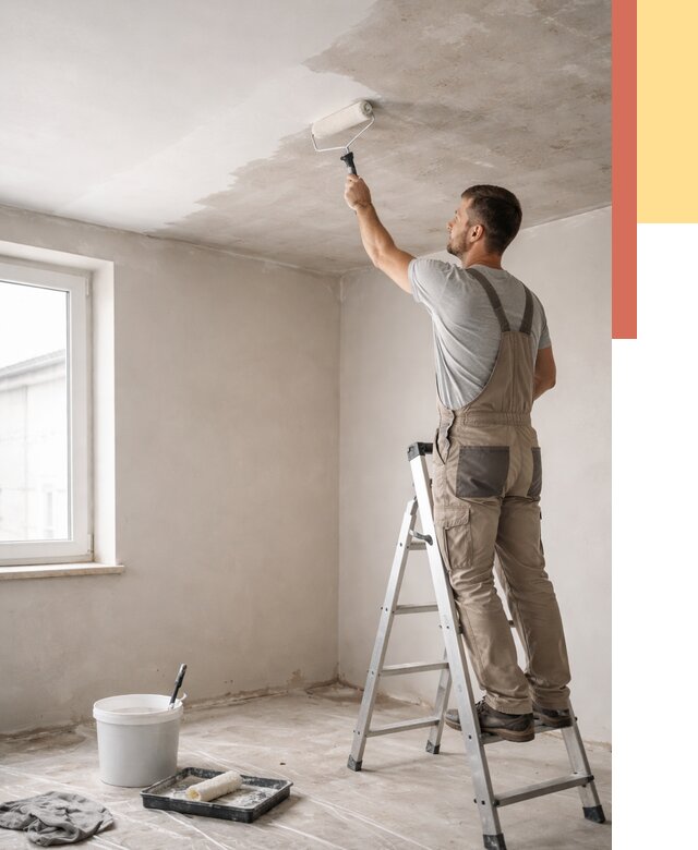 Грунтовка потолка в Кумертау от 2552 руб. — быстро и недорого | ОТДЕЛОЧНИК-Кра