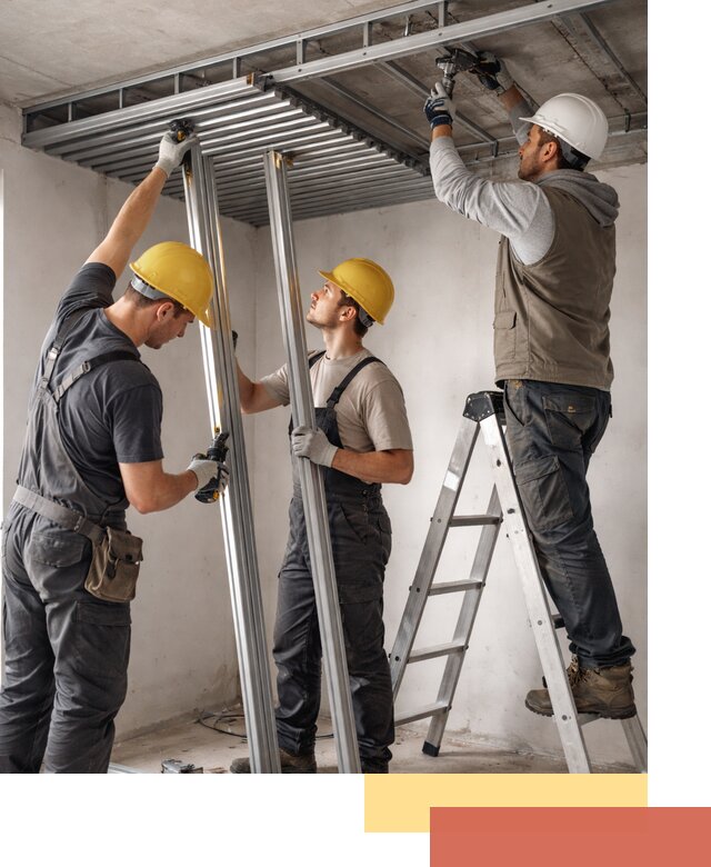 Монтаж реечного потолка под ключ в Кумертау