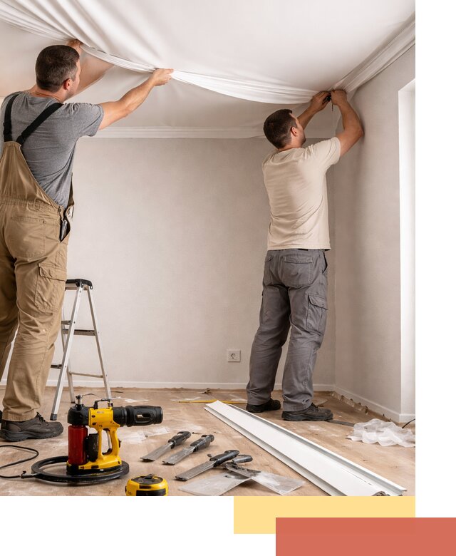 Монтаж ПВХ натяжного потолка в Кумертау качественно и быстро