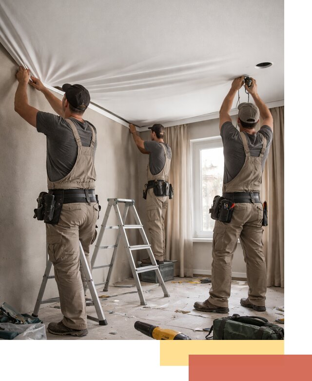 Монтаж матового натяжного потолка в Кумертау качественно и быстро