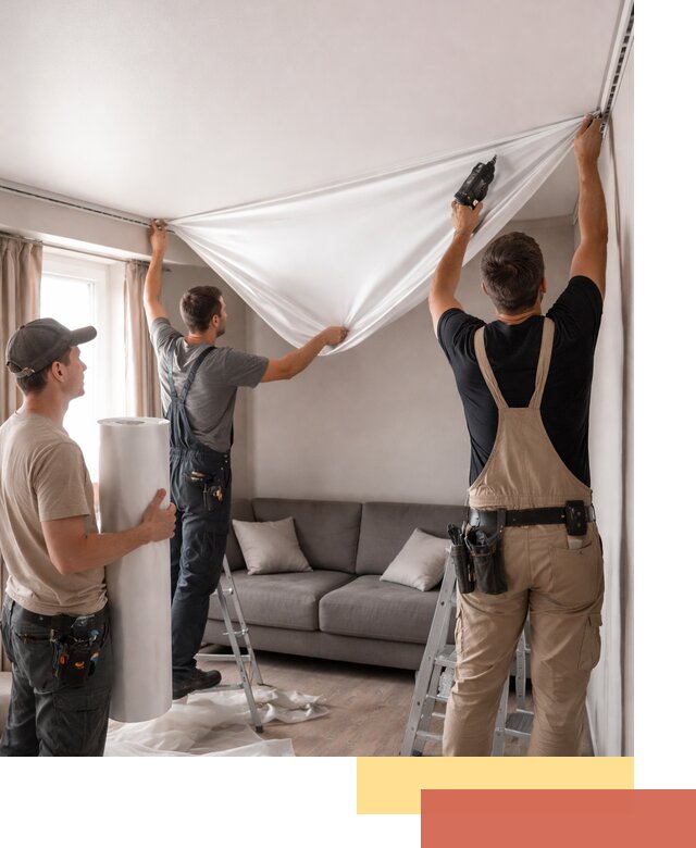 Монтаж сатинового натяжного потолка в Кумертау качественно и быстро