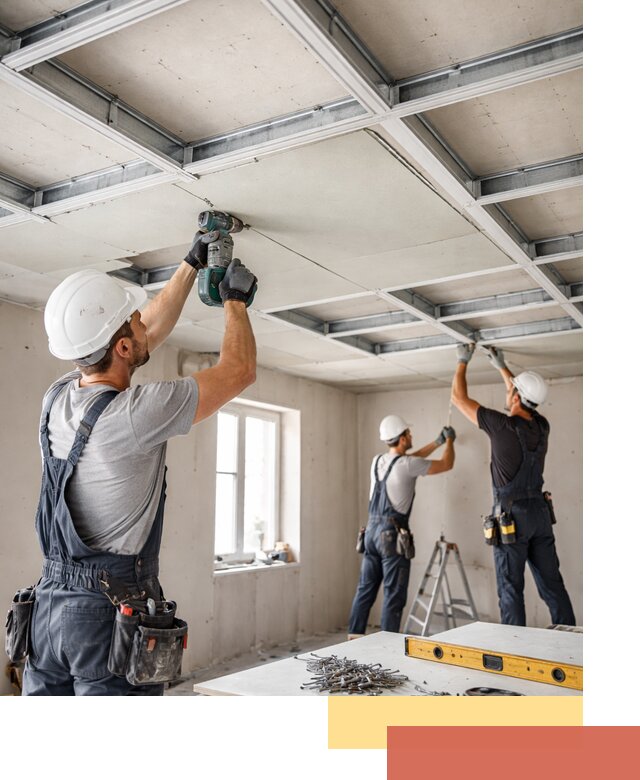 Кессонный потолок из гипсокартона под ключ в Кумертау