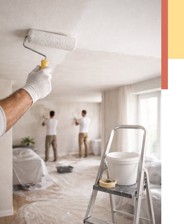 Покраска потолка акриловой краской в Кумертау от 2552 руб. | ОТДЕЛОЧНИК-Кра