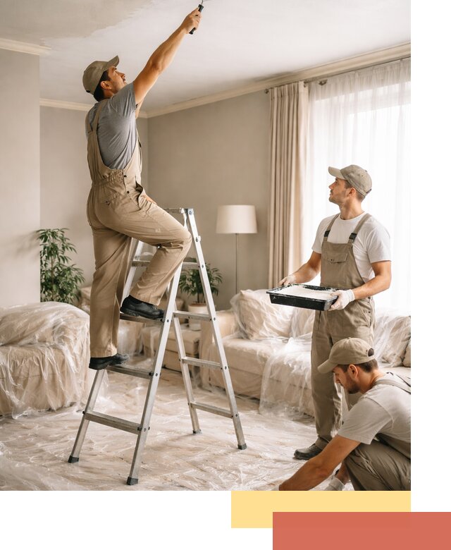 Покраска потолков акриловой краской в Кумертау качественно и быстро