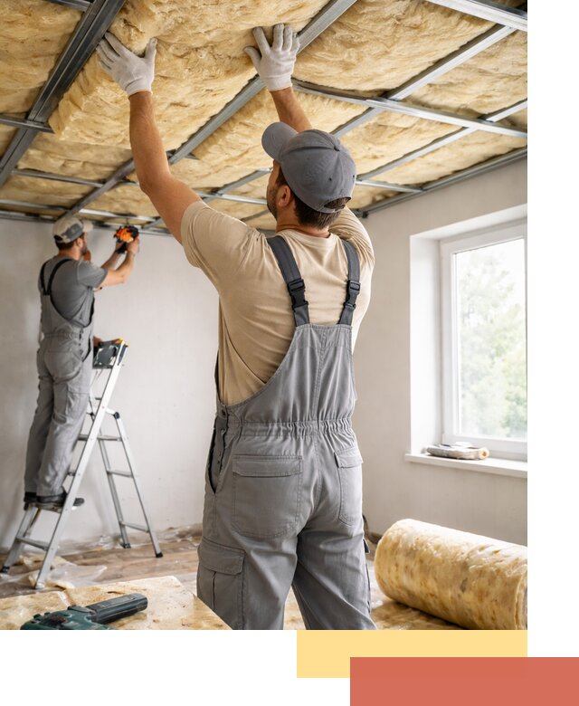 Утепление потолка под ключ в Кумертау качественно и быстро