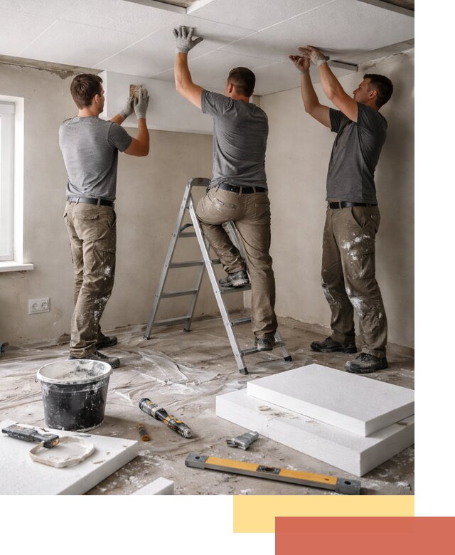 Утепление потолка пенопластом в Кумертау быстро и качественно